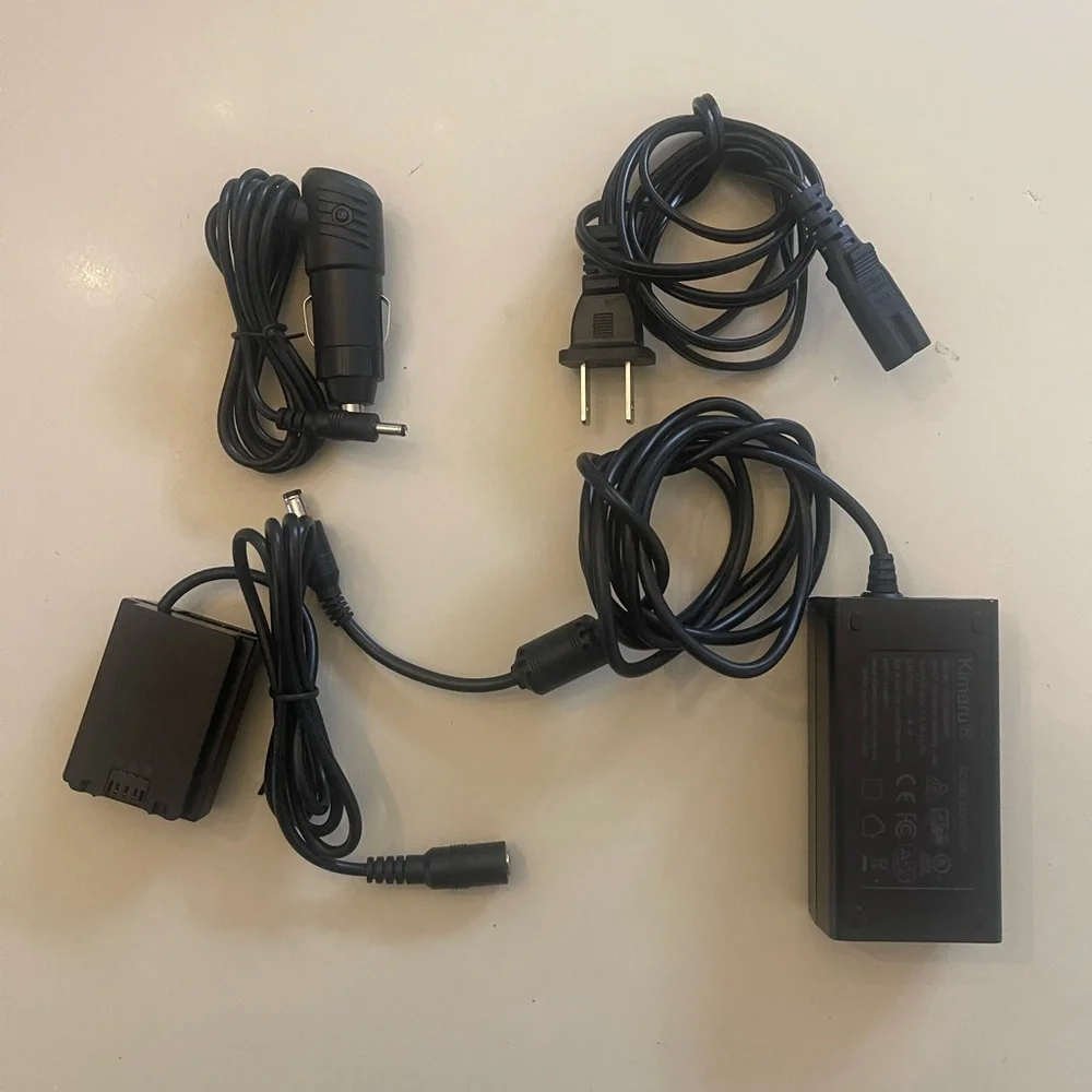 Kimaru NP-FZ100 Dummy Battery AC Power Supply Adapter Kit for Sony Alpha A6600